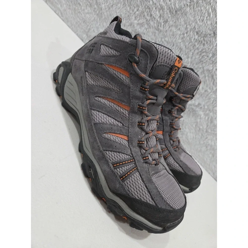 Columbia North Plains Men's YM1016-009 Brown Mid Waterproof Hiking Trail Sz 10.5